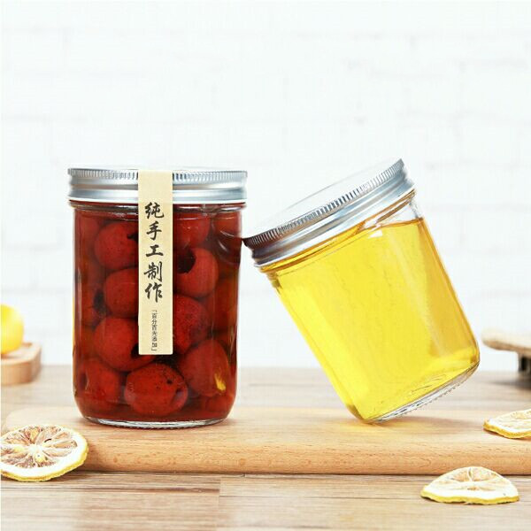 Glass Pickle/Honey/Caviar Jar