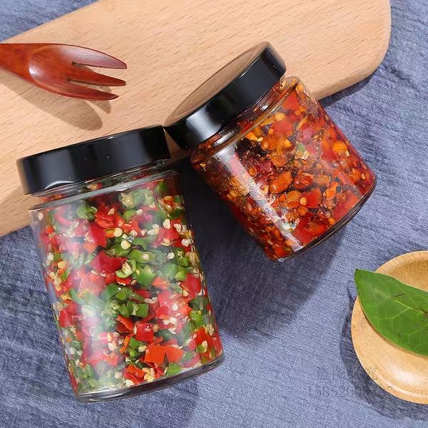 Glass Pickle Jar with Tin Lid