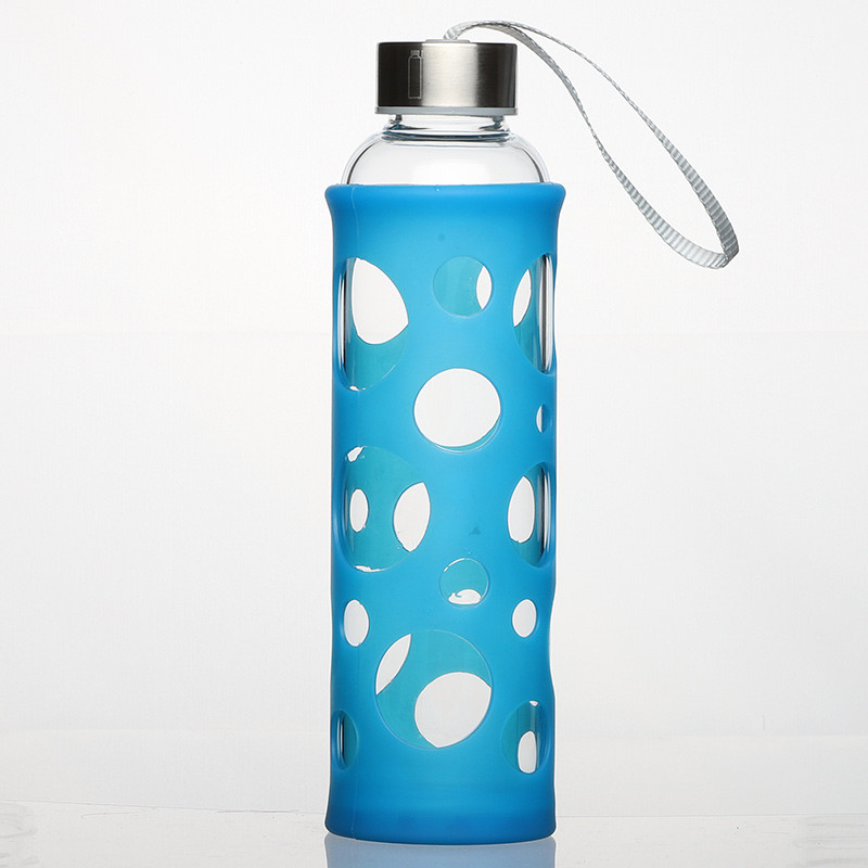 Glass Water Bottle with Sleeve