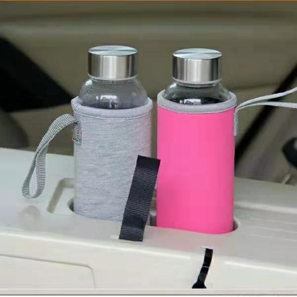 Glass Water Bottle with Sleeve