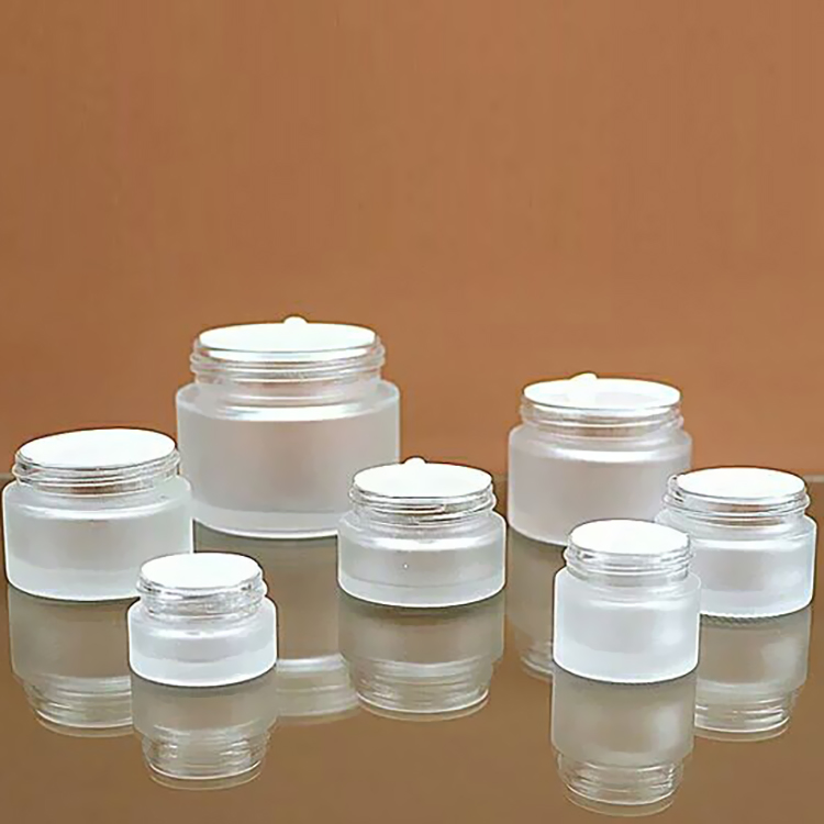 Frosting Glass Cosmetic Jar