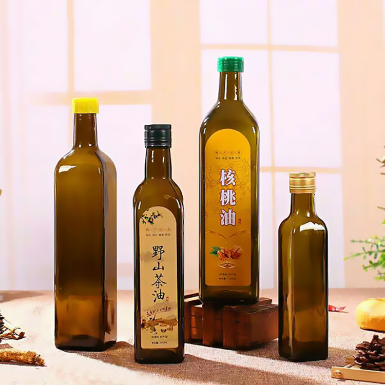 Square Olive Oil Bottle