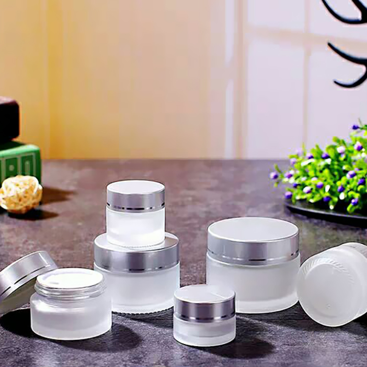 Frosting Glass Cosmetic Jar