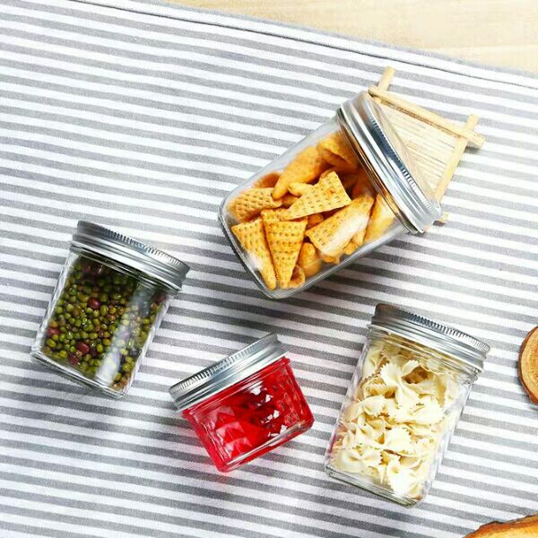 Glass Pickle/Honey/Caviar Jar