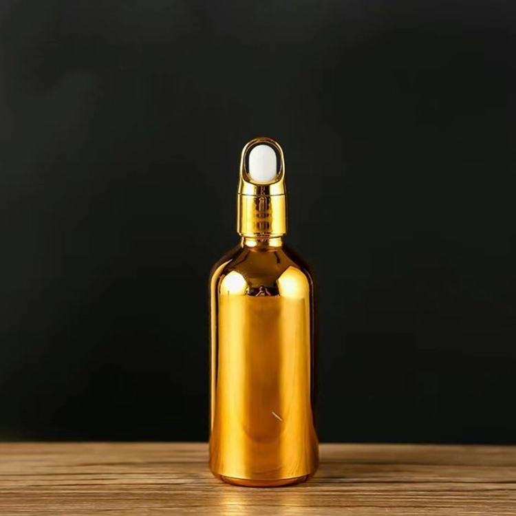 Golden Essential Oil Bottle