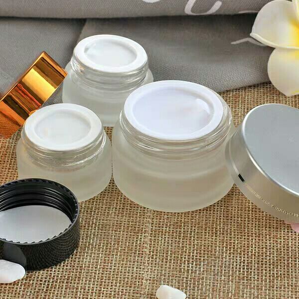 Frosting Glass Cosmetic Jar