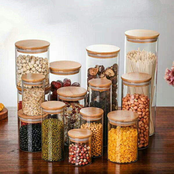 High Borosilicate Glass Storage Jar