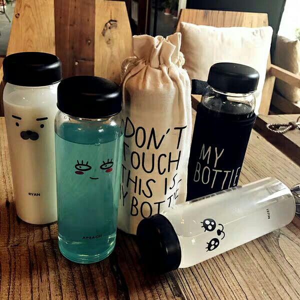 Glass Water Bottle