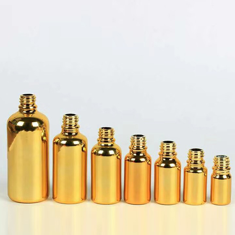 Golden Essential Oil Bottle