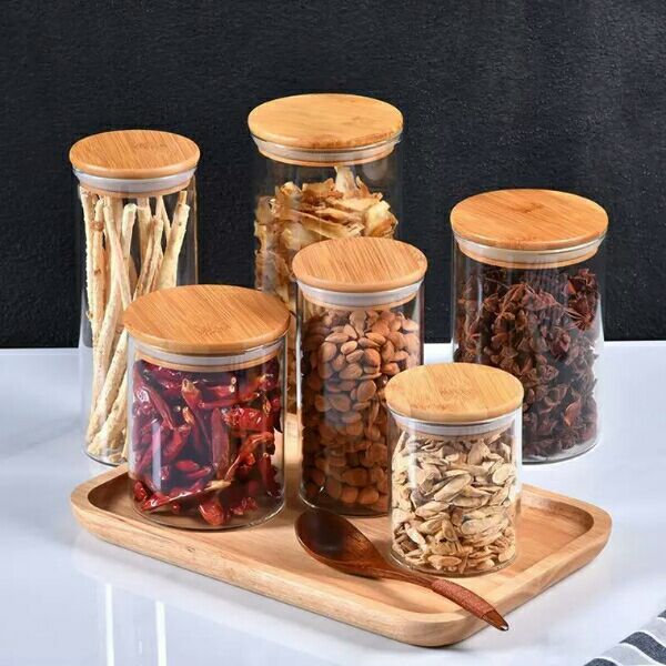 High Borosilicate Glass Storage Jar