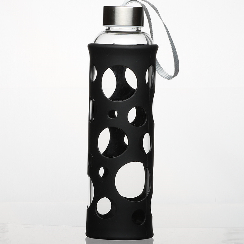 Glass Water Bottle with Sleeve