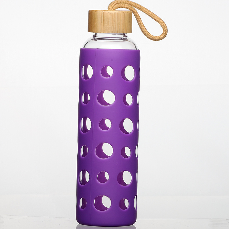 Glass Water Bottle with Sleeve