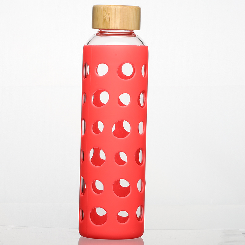 Glass Water Bottle with Sleeve