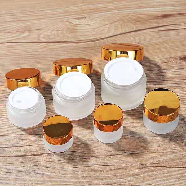 Frosting Glass Cosmetic Jar