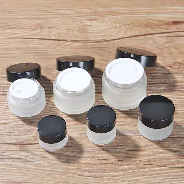 Frosting Glass Cosmetic Jar