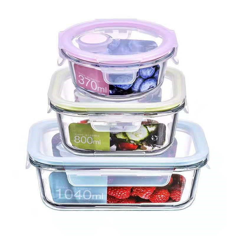 Factory Produced Glass Food Container