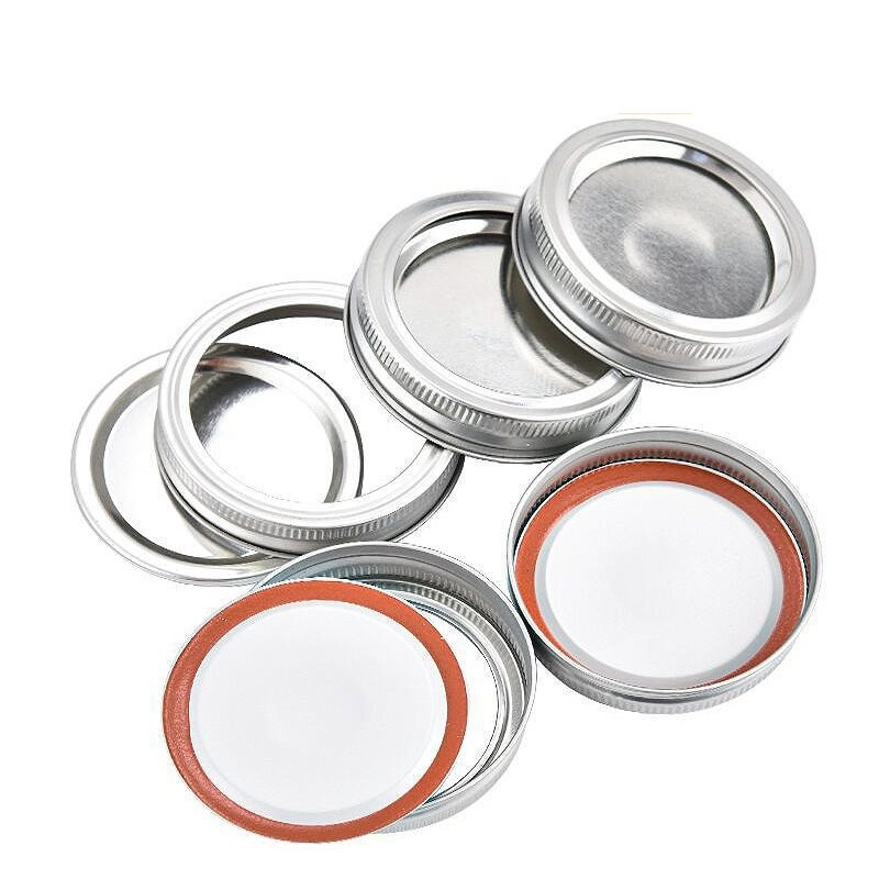 Glass Mason Jars Flip Top Lids